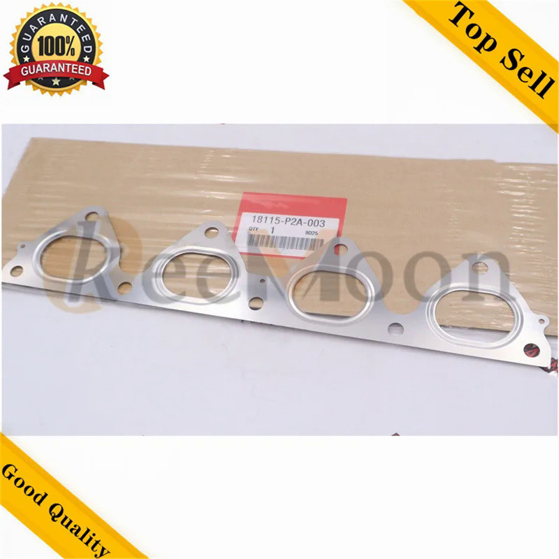 Moto22rcar 1PCS ไอเสีย Manifold ปะเก็นสําหรับ Honda 96-00 Civic EX Del Sol Si S D16Y7 D16Y8 18115-P2