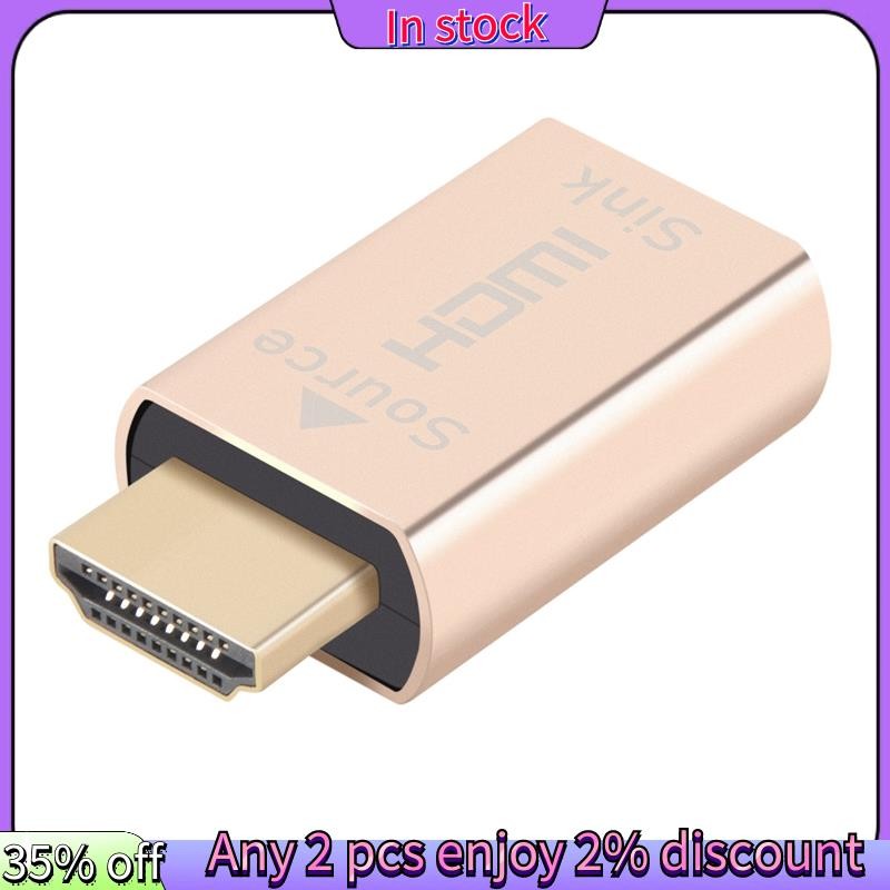 ในสต็อก- HDMI ล็อคหน้าจอผู้ถือสัญญาณ KVM HDMI2.0 อะแดปเตอร์เสมือน EDID DDC Dummy Plug สําหรับจอแสดงผล HDMI Emulator สูงสุด 3840X2160