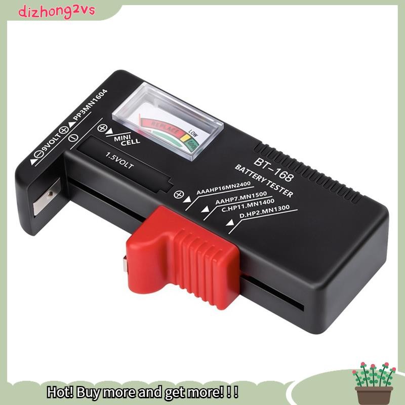 [dizhong2vs]BT-168 AA/AAA/C/D/9V/1.5V Universal ปุ่มเซลล์แบตเตอรี่เครื่องวัดรหัสสีตัวบ่งชี้เครื่องทด