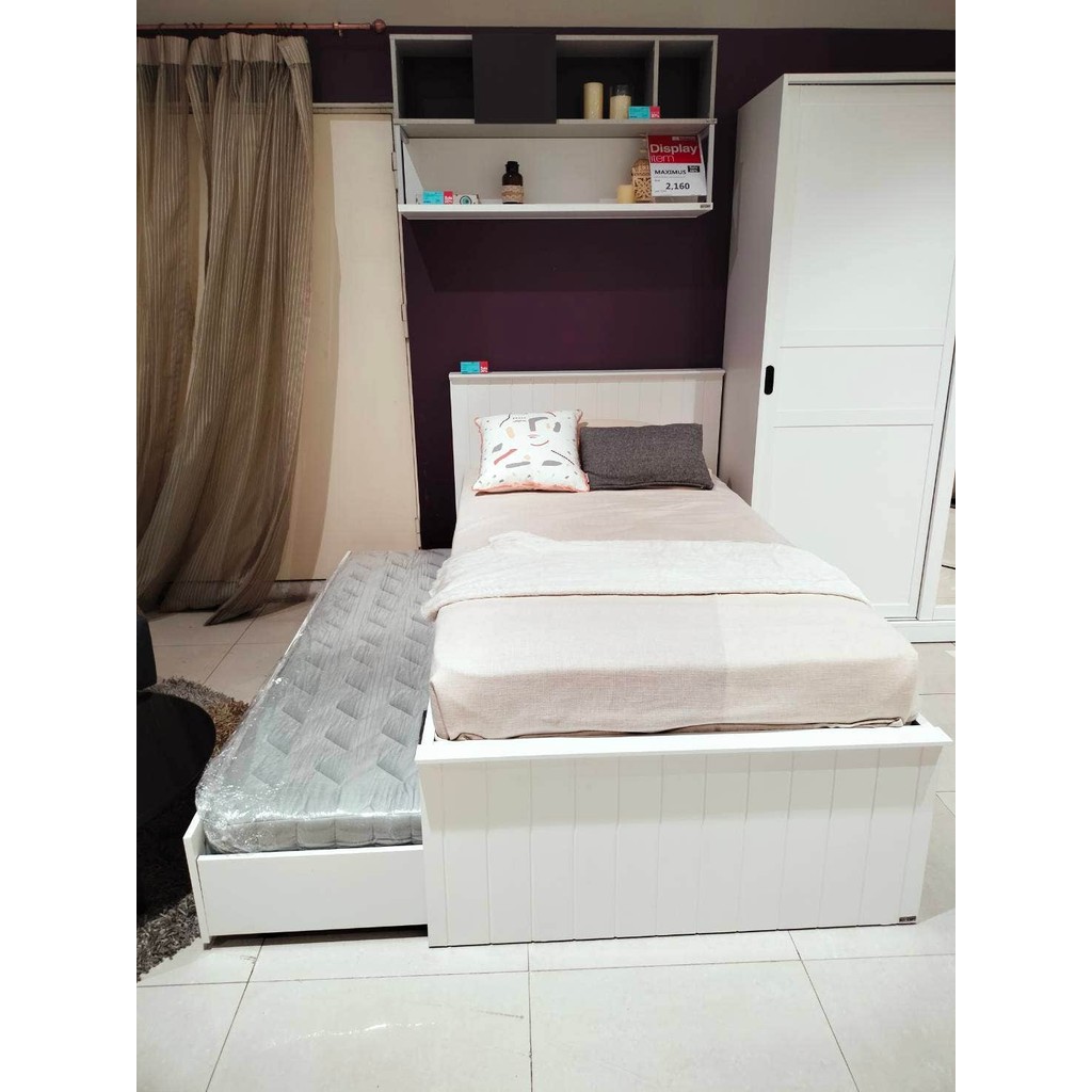 SB Design Square เตียง 3.5 ฟุต รุ่น Moneta สีขาว (124x210x100 ซม.)  แบรนด์ KONCEPT FURNITURE ราคา ถูกที่สุด ดีลบีเคเค แกลเลอรีภาพที่ 7