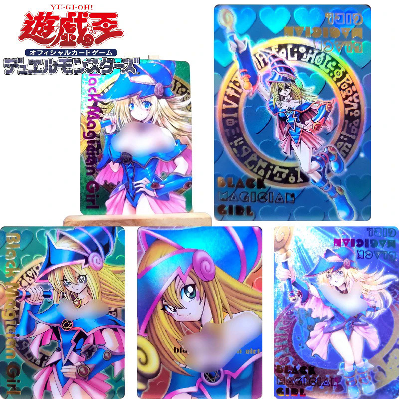 Yu-Gi-Oh! Black Magician Girl Dark Magician Girl DIY Homemade Bronzing Christmas Birthday Gift Game 