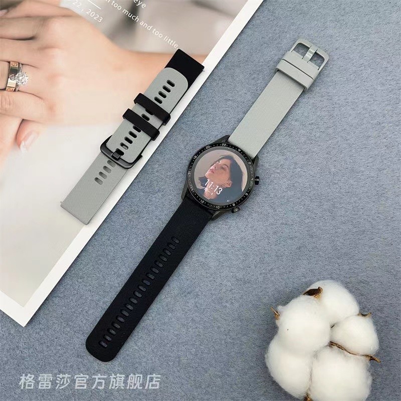 สายนาฬิกาชิลิโคนลายสก๊อตสำหรับRedmi watch 5active/lite สายsmart watch ขนาด20mm22mm
