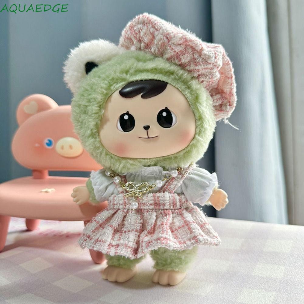 Aquaedge Bao-ao ชุดตุ๊กตา, Bao-ao Hug Series จิตรกรหมวก 17 ซม.ตุ๊กตาชุด, แต่งตัวเกมเค้กสไตล์ Clover กระโปรงผ้ากอซกระโปรงตุ๊กตาทํามือชุดของขวัญเด็ก