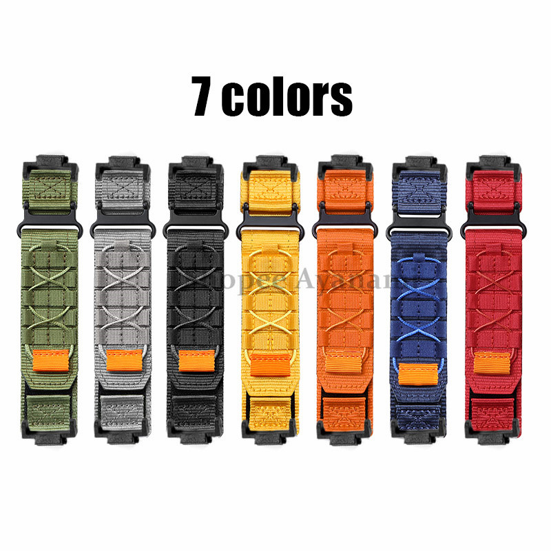 สายรัดผ้าใบไนลอนขนาด 16 มม. สําหรับ Casio Sport Loop สายนาฬิกาสําหรับ DW-5600/610 GA2100 สร้อยข้อมือผู้หญิงผู้ชายสายรัดข้อมือ