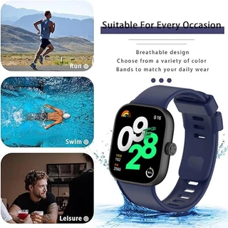สายรัดซิลิโคนกีฬาสำหรับ for Redmi Watch 6 5 4 สายรัดข้อมือยางนุ่มเข็มขัดสำหรับ for Mi Band 8 Pro / Mi Band 10 9 Pro