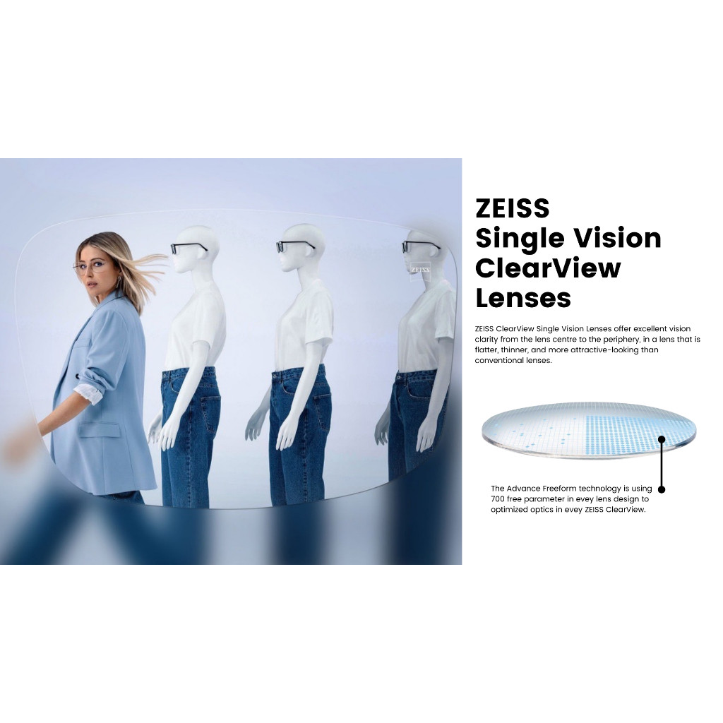 ZEISS ClearView Platinum BlueGuard: เทคโนโลยีป้องกันแสงสีฟ้ารุ่นล่าสุดเพื่อความสบายตาและความสวยงามยิ่งขึ้น