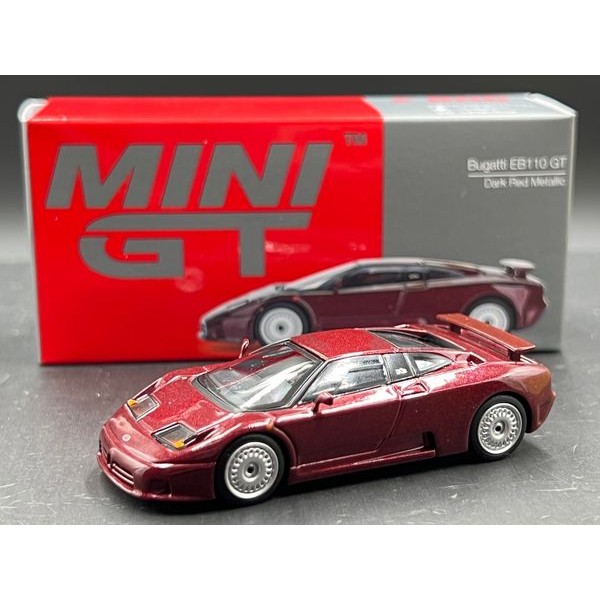 MINIGT Bugatti EB110 GT Dark Red Metallic