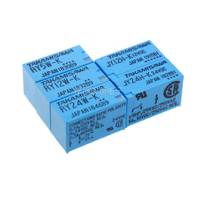 รีเลย์ RY5W-K RY12W-K RY24W-K RY48W-K JY5H-K JY12H-K JY24H-K