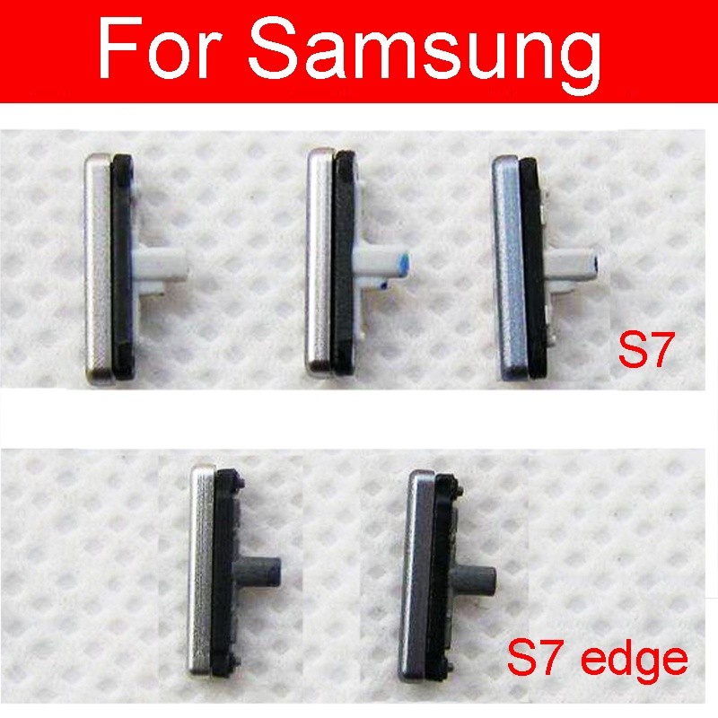 สําหรับ Samsung Galaxy S7 G930 G930F S7 Edge G935 G935F Volume Power On Off Key ด้านข้างปุ่ม Flex Cable อะไหล่