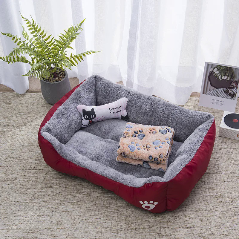 Winter Warm Large Dog Sofa Bed Dog Kneel Cat Mats House Cushion Pet Dog Bed Dog House Soft Nest Dog 