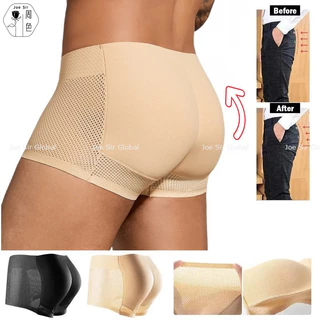 Joe Sir Men Butt Lifter Boxer Padding Butt Enhancer เบาะกางเกงนักมวยชุดชั้นใน Shapewear Breathable Body Shaper
