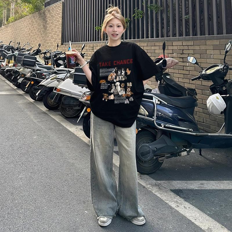 【ส่งจากไทย】เสื้อยืดแขนสั้น ผ้านิ่ม เด้ง ใส่สบาย สไตล์เกาหลี เนื้อผ้าพรีเมี่ยม