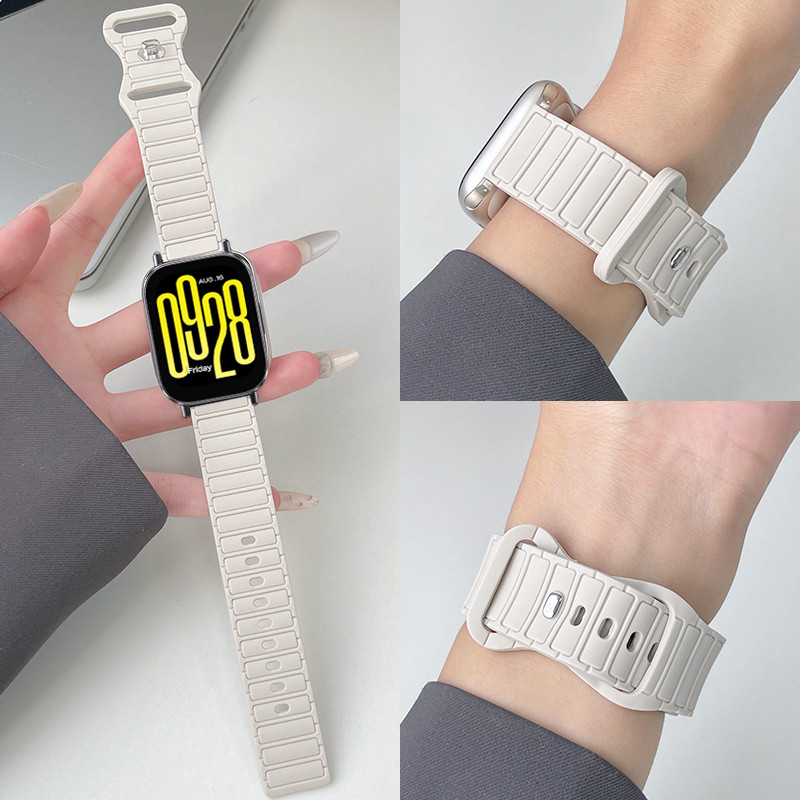 สายนาฬิกาซิลิโคนสําหรับ Xiaomi Redmi Watch 5 Active สร้อยข้อมือกีฬาสายรัดข้อมือสําหรับ Redmi Watch 5 Lite Smartwatch Band