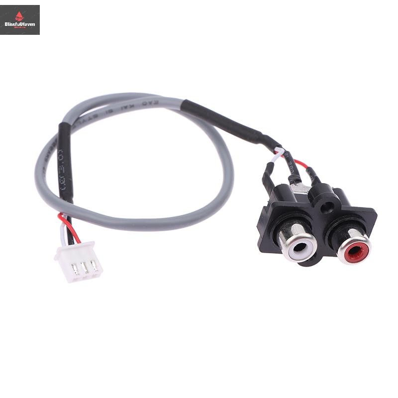 COD 30 ซม.สายสัญญาณเสียง 2 ถึง XH2.54MM-3PIN ซ็อกเก็ตอินพุตเสียงขยายสัญญาณอินเทอร์เฟซสําหรับแผงเครื่องขยายเสียงใหม่