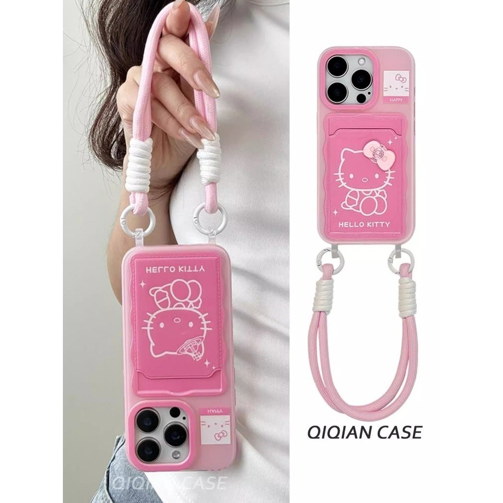 เคสมือถือลาย Hello Kitty สีชมพูสำหรับ iPhone 14/13PROMAX