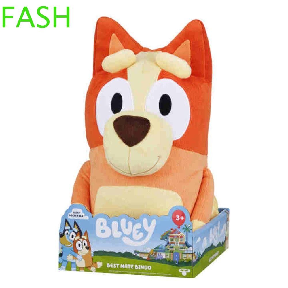 Fash Bluey Talking Plush, Sing Dog Doll Vocalizable Bingo Dog Music Figure, Christmas Gifts Kawaii Soft Cotton 30cm Bluey และ Bingo Plush ของเล่นเด็ก