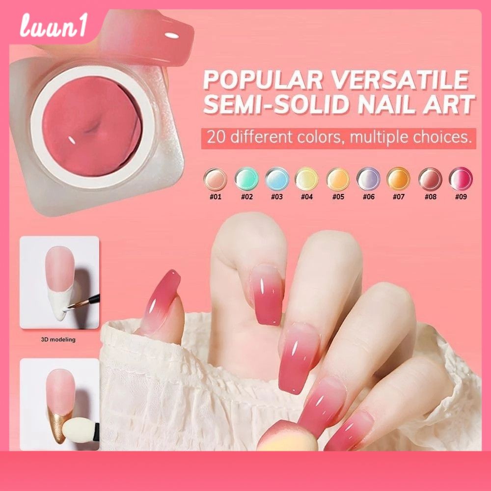 Xeijayi สีเจล สีเจลเกรดดี สีไซรัปชมพู บลัชออนเจลทาเล็บไล่เฉดสี ฟองน้ํานุ่ม Pat Gel สีเจลเกรดดี ไล่ระดับสีง่าย เพ้นท์เล็บ แบบปัดแก้ม Summer Gradual Powder Blusher เจลทาเล็บแบบไม่ต้องล้างออก เจลทาเล็บกึ่งเงา 20 สี