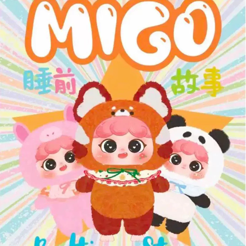 Migo Bedtime Story Series ตุ๊กตากล่องลึกลับอินเทรนด์เล่นจี้รูปตุ๊กตาน่ารักตกแต่งของขวัญวันเกิดหญิง