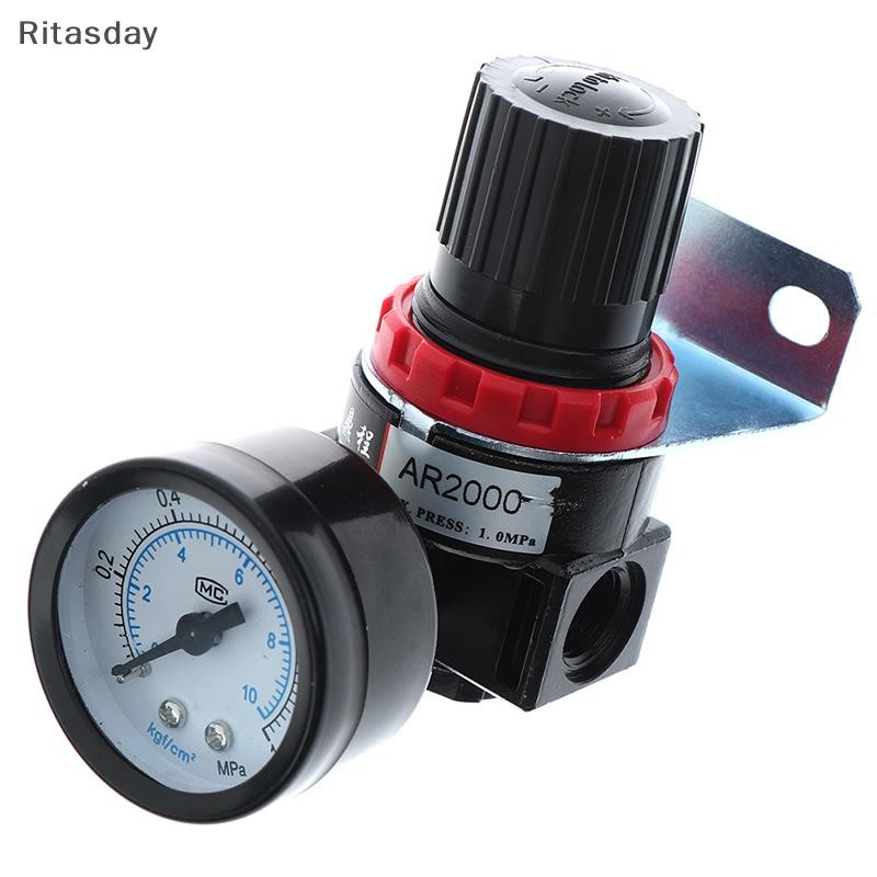 Ritasday AR2000 Air Control คอมเพรสเซอร์เครื่องวัดความดันบรรเทา Regulag Regulator วาล์วใหม่