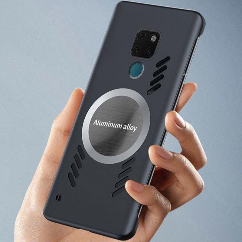 เคสโทรศัพท์แม่เหล็กกระจายความร้อนกราฟีนหรูหราสําหรับ Huawei Mate 20 Pro 20X Ultra Thin Frameless