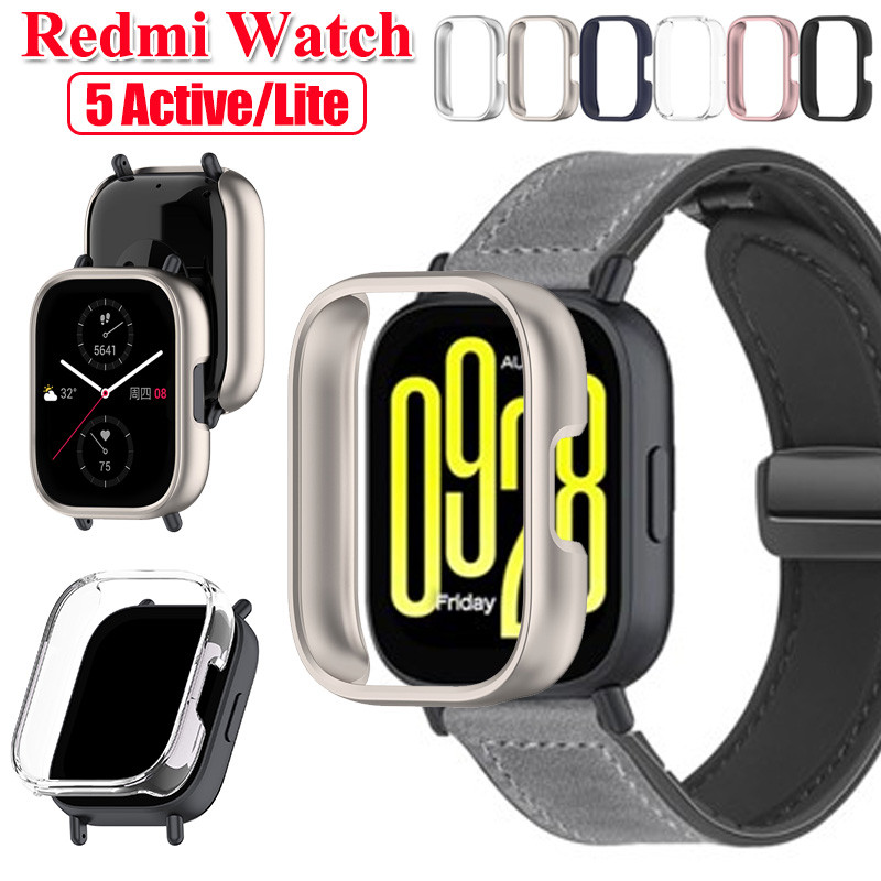 เคสป้องกันพีซีที่ทนทานสําหรับ Redmi Watch5 Active Lite เปลือกกันชนสําหรับ Remi Watch 5 Lite Active