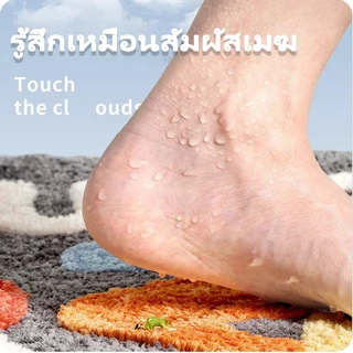 พรมปูพื้น ดูดซับน้ำ สำหรับห้องน้ำ ห้องครัว ขนาด 40 * 60 ซม. / 50 * 80 ซม พรมเช็ดเท้า พรมเนื้อนุ่ม พรมซับน้ำได้ดี แห้งไว