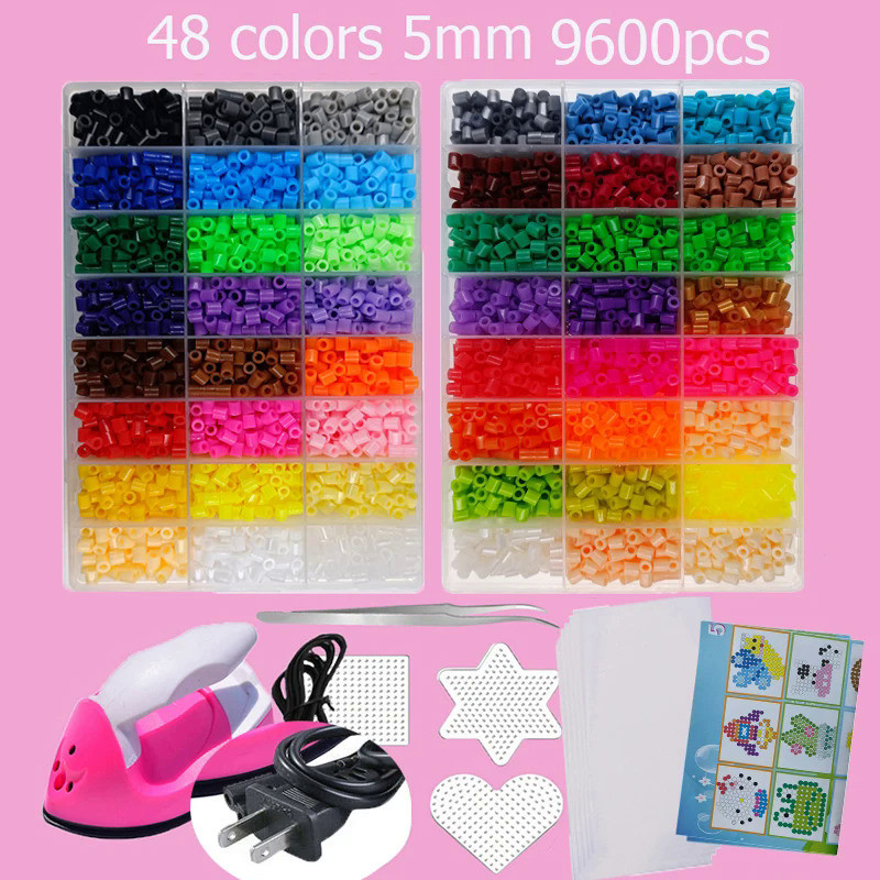 Hama Beads Box Embalagem Thermal mosaic Ferro Educação Beads, Ironing beads Fuse Beads Brinquedo DIY