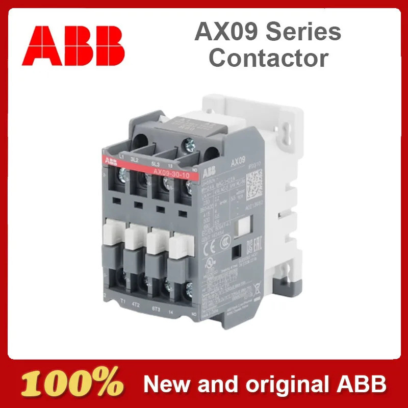 Original ABB AX09 AX12 AX18 AX25 AX32 AX40 AX50 Series AC Contactor AX09-30-10 AX09-30-01 AX12-30-10