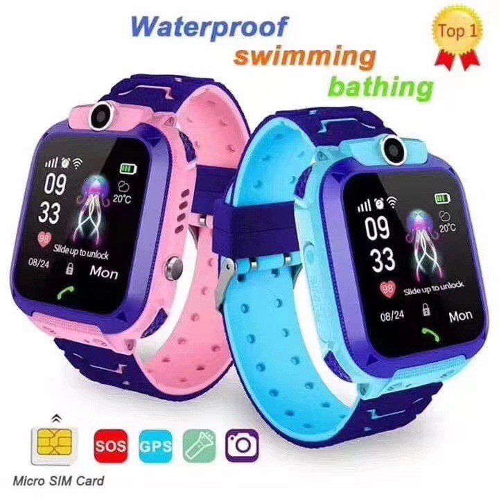 【 พร้อมส่ง】นาฬิกาเด็ก เมนูไทย Q88S GPS สมาทวอช นาฬิกาข้อมือ ยกได้หมุนได้ นาฬิกากันเด็กหาย ติดตาม