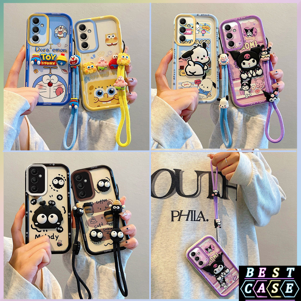 เคส Samsung A54 5G เคสเข้ากันได้กับ Doraemon Spongebob สามมิติรูปตุ๊กตาน่ารักเคสโทรศัพท์แบบนุ่ม TY-TYGZ