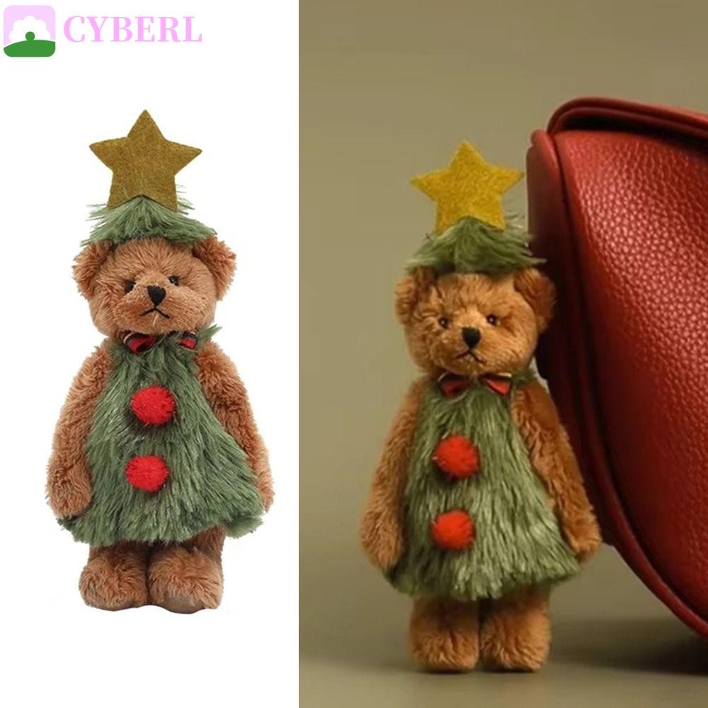 Cyberlinx ตุ๊กตาหมีคริสต์มาส, การ์ตูนน่ารักคริสต์มาสยัดไส้ของเล่นตุ๊กตา,คริสต์มาสบรรยากาศหมีรูปนุ่มพิเศษกับดาวน่ารักหมีตุ๊กตาตุ๊กตาตกแต่งคริสต์มาส