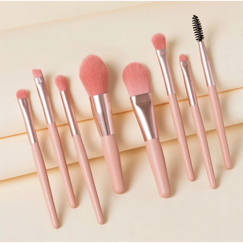 ชุดแปรงแต่งหน้า 8 ชิ้น แปรงปัดแก้ม Makeup Brush Set เครื่องมือแต่งหน้า ชุดแต่งหน้า 8 ชิ้น ชุดเครื่องมือแต่งหน้าครบเซ็ต