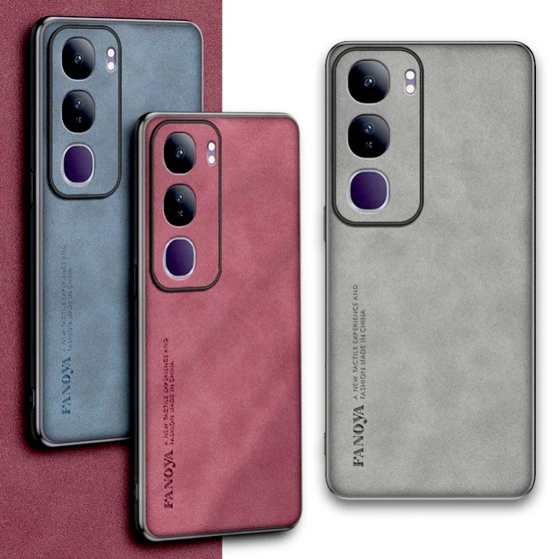 สําหรับ VIVO Y19S Y17S Y03 Y18 Y35 Y36 Y16 Y21S V40 V30 V29 V27 Pro V40Lite V30E V29E V27E ธรรมดาหนังสบายหนังนิ่มป้องกันกรณีฝาครอบ