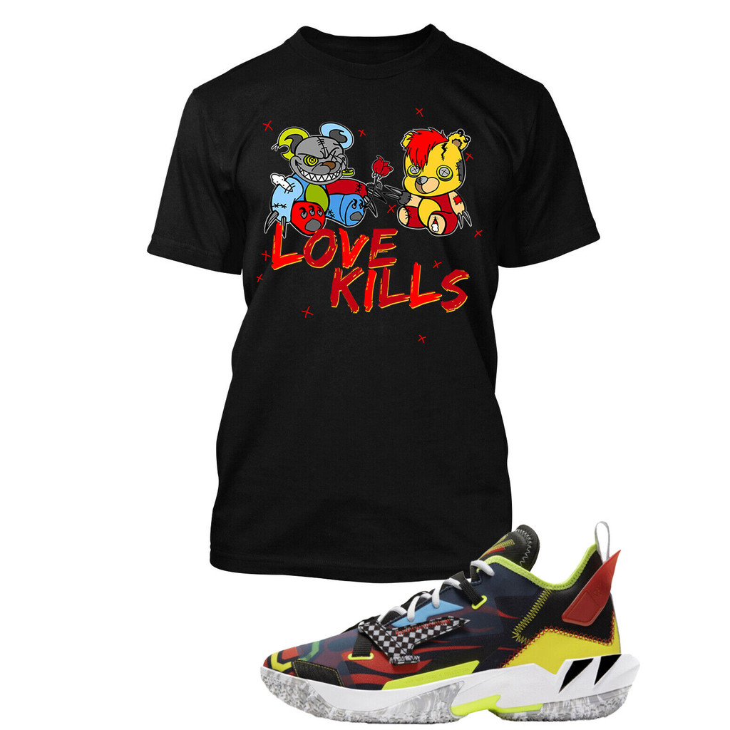 Love Kills Sneaker Tee Shirt To Match JS Why Not Zer0.4 Sport T Big Tall Small