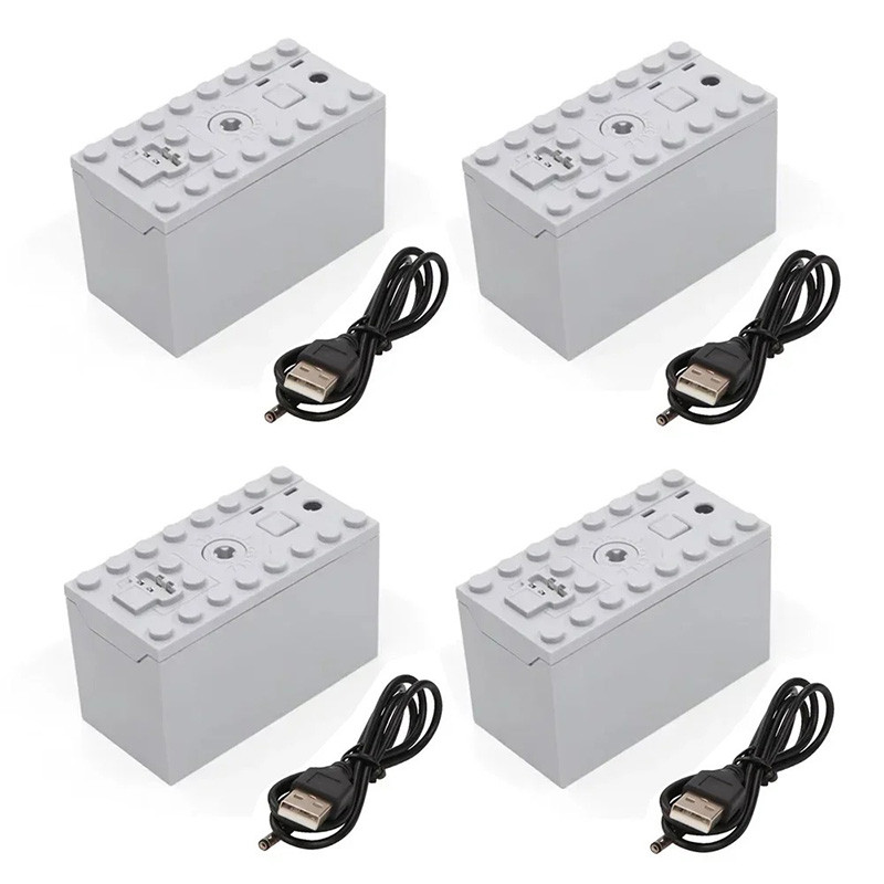 Moc แบตเตอรี่ลิเธียมแบบชาร์จไฟได้กล่อง Multi-function Power Up เครื่องมือรถรถไฟมอเตอร์ควบคุมความเร็วสําหรับบล็อกตัวต่อ 8878