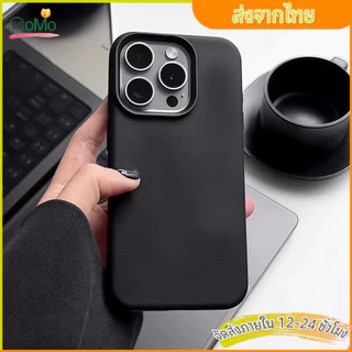 เคสไอโฟนหนัง or iPhone 13 11 เคสนิ่มสีลูกกวาด เอกลักษณ์ เรียบง่าย For iPhone 15 14 12 16 Pro max XS XR 7 Plus 8 Plus