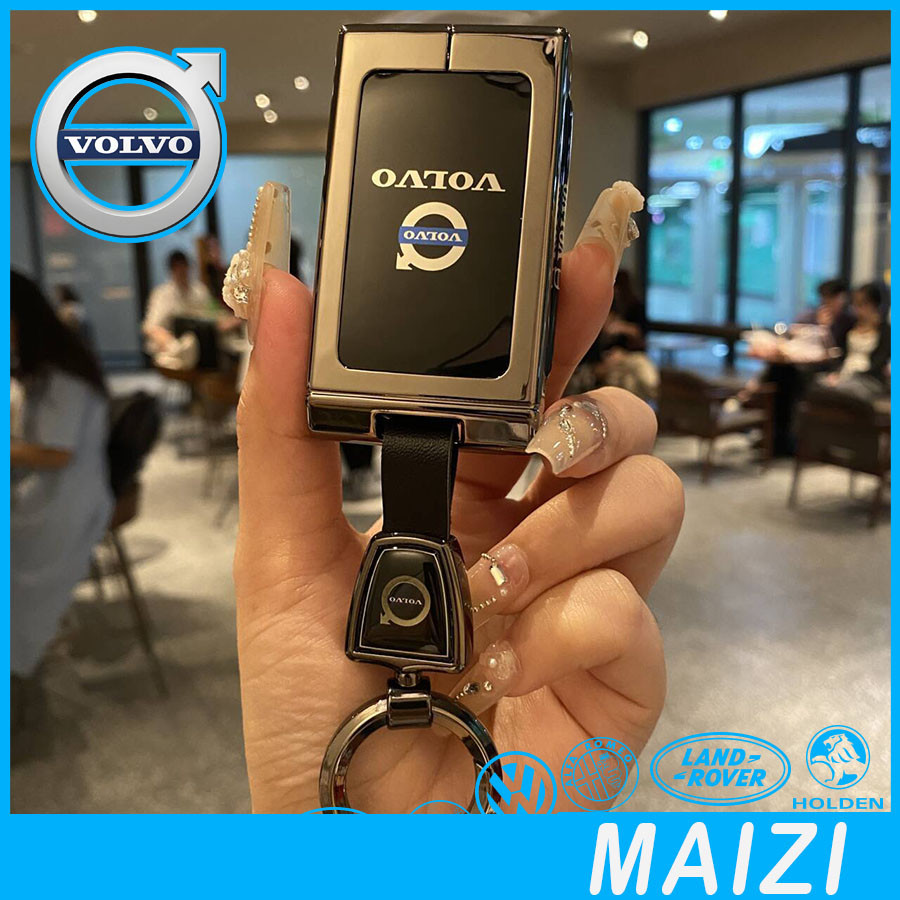 กระเป๋าใส่กุญแจ VOLVO EX30 ระดับไฮเอนด์ โลโก้รถธุรกิจ Volvo EX30 ปกกุญแจ กระเป๋าหนังกุญแจอัจฉริยะ I3