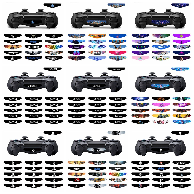 15 ชิ้น/เซ็ตงานศิลปะป้าย Led Lightbar Cover ใช้งานร่วมกับ Sony Playstation 4 Remote Dualshock Light 