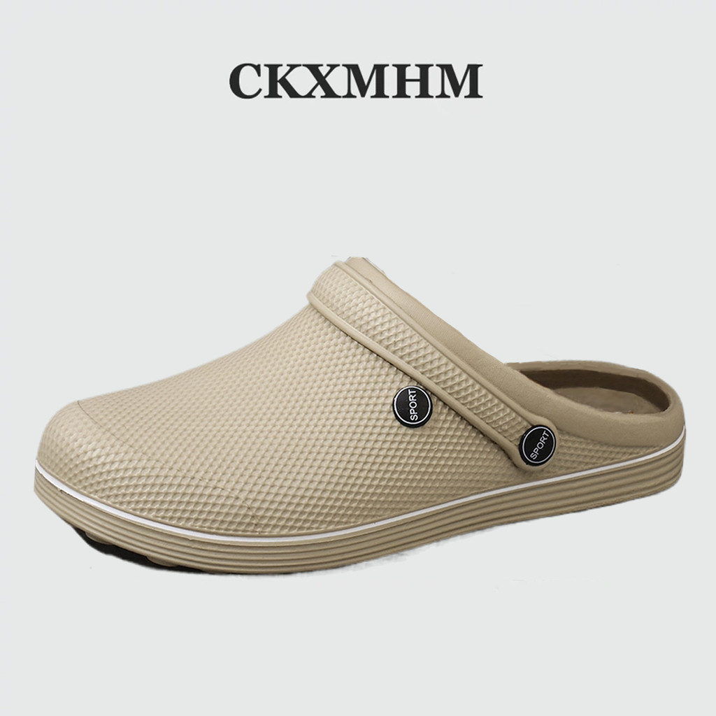 CKXMHM ไซส์ 39-47 รองเท้าแตะน้ําหนักเบา EVA สําหรับผู้ชายรองเท้าแตะขนาดใหญ่ 46 47