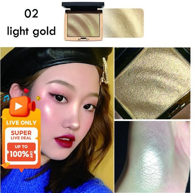 HOJO Face Powder Palette Shimmer Highlighter Body Glitter ความสว่าง Facial Bronzes Palette High-glos