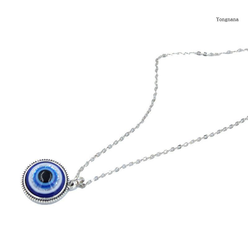 CH* ตุรกี Lucky Blue Demon Eye สร้อยคอ Amulet Charm Jewerly สําหรับ Evil Eye จี้สร้อยคอสําหรับการป้องกันและ Blessi
