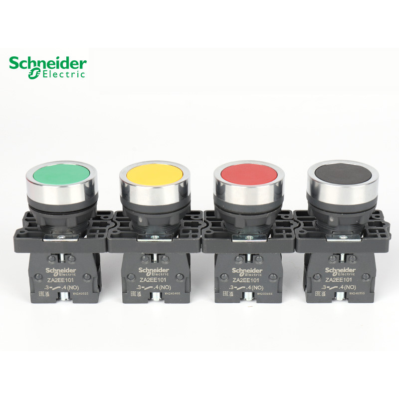 Schneider XA2EA21 XA2EA31 XA2EA41 XA2EA42 XA2EA51 XA2EA11 XA2 Series ปุ่มพลาสติกแบน 22 มม.