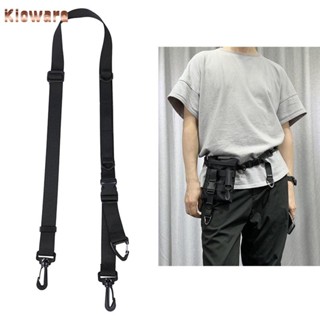 Kloware สายคล้องไหล่ 1.4M เข็มขัดหัวเข็มขัดสีดําสายรัดปรับได…