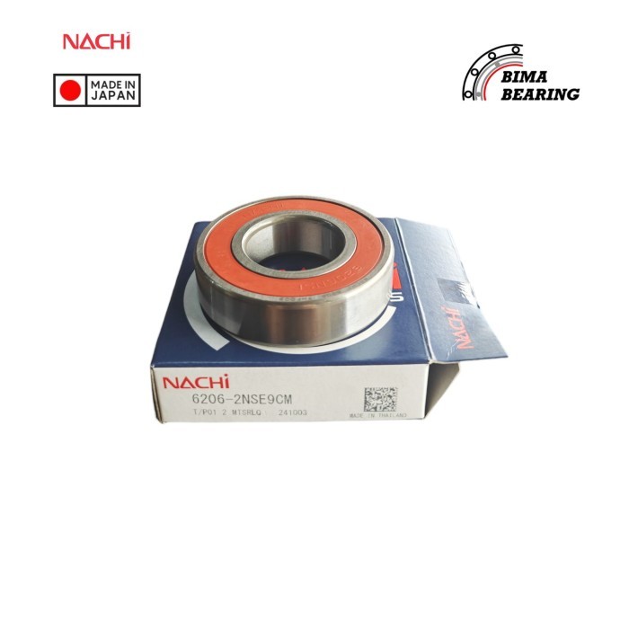 แบริ่ง 6206 2Rs ยางหมวก 62062Rs Nachi JAPAN Universal แบริ่ง 30X62X16 เดิม