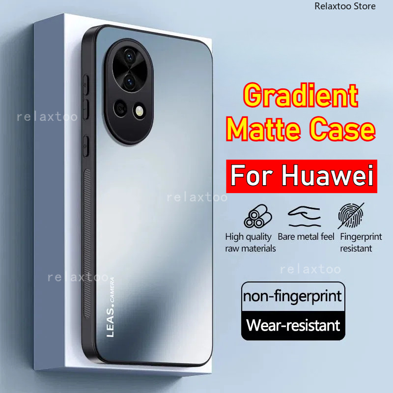 สําหรับ Huawei Nova11 Nova 11 10 9 SE 13 12 Nova13 Pro 11SE 13i 10SE 9SE Nova13Pro Nova13i Nova11Pro Nova9SE 5G Gradient Matte เคสโทรศัพท์กันกระแทกฝาหลังปลอก