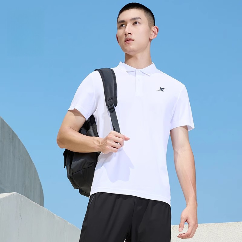 XTEP เสื้อโปโลผู้ชายฤดูร้อนสไตล์ใหม่ธุรกิจ Breathable ฟิตเนสเสื้อยืดกีฬา Casual Top 874229020032 — صورة 2