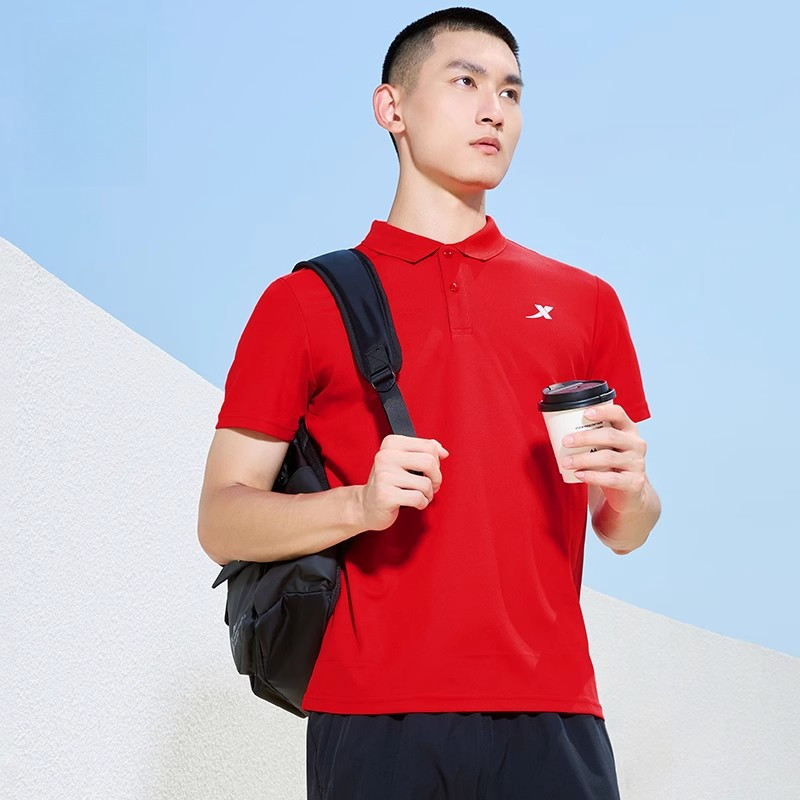 XTEP เสื้อโปโลผู้ชายฤดูร้อนสไตล์ใหม่ธุรกิจ Breathable ฟิตเนสเสื้อยืดกีฬา Casual Top 874229020032 — صورة 5