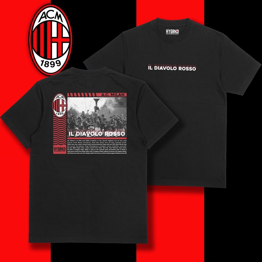เสื้อยืด Heyground "Ac Milan Streetwear" - Milanisti/Milanista/Fans AC Milan