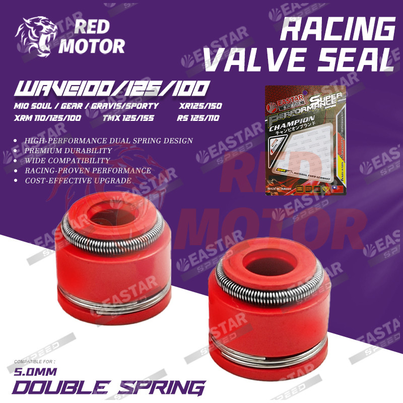 ซีลวาล์วสปริงคู่ – Sniper 135/150/155, Raider 150, Mio/Aerox/NMAX/NVX155, XRM/Wave/RS125/110, TMX125