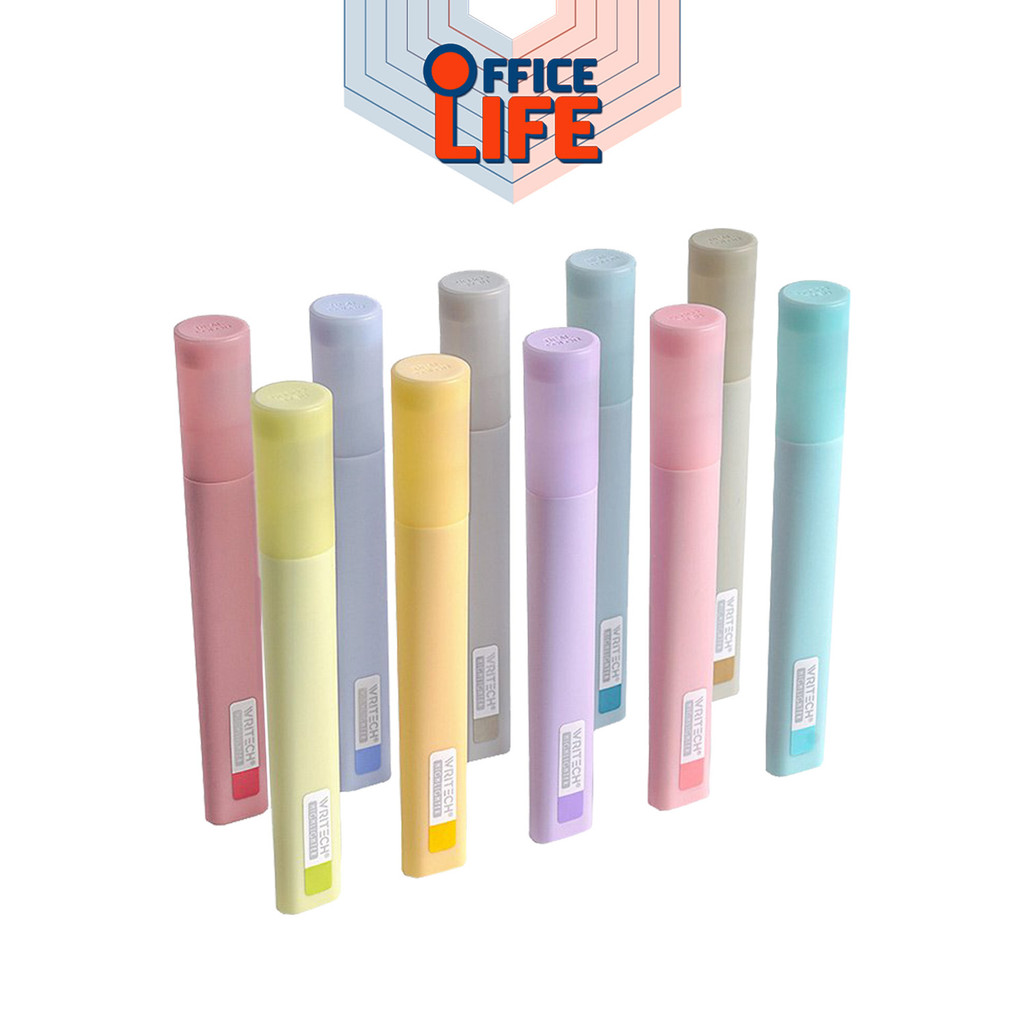 Writech (ไรท์) ปากกาไฮไลท์ สีวินเทจ และ สีพาสเทล รุ่น W-832 (1 ด้าม)